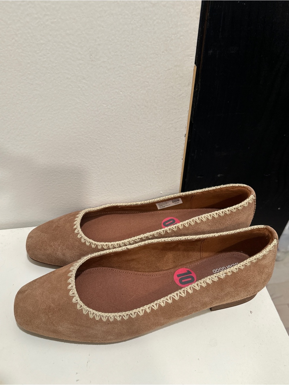 TOMS Briella Ballet Flats in a Brown Sugar Color Suede Size 10 Women’s